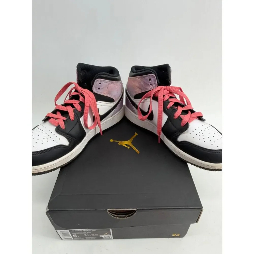Nike Air Jordan 1 Mid SE (GS) trainer sneakers sz 5